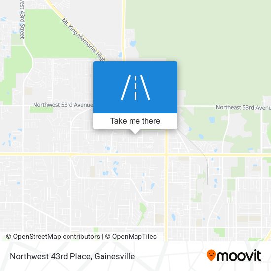 Northwest 43rd Place map