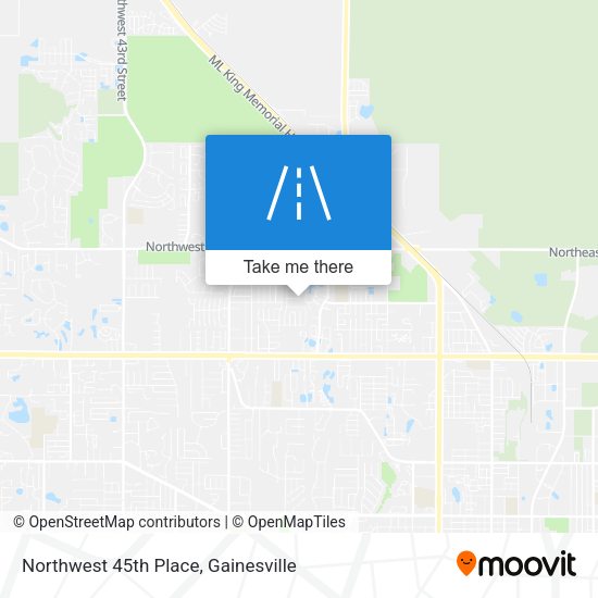Northwest 45th Place map
