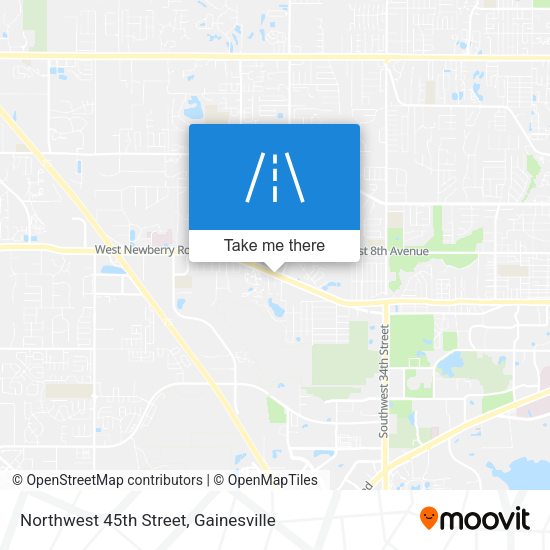 Northwest 45th Street map