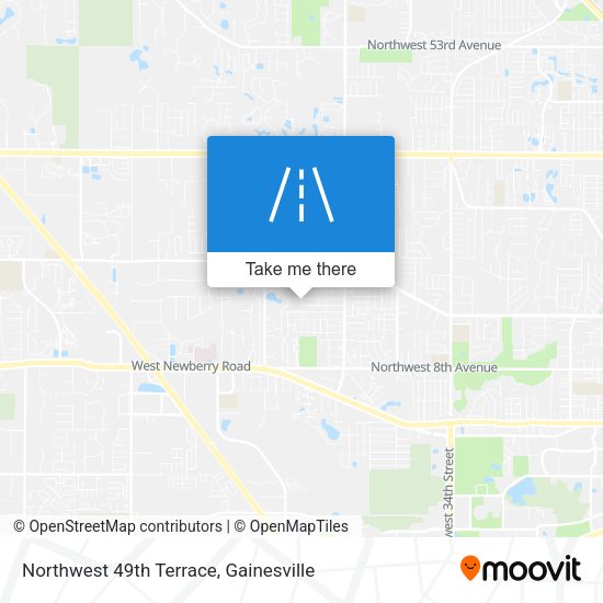 Northwest 49th Terrace map