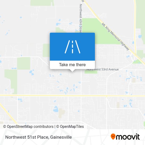 Northwest 51st Place map