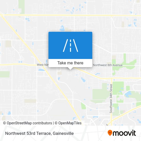 Northwest 53rd Terrace map