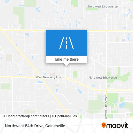 Mapa de Northwest 54th Drive
