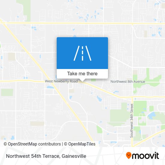 Northwest 54th Terrace map