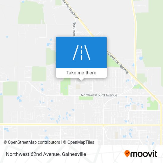 Northwest 62nd Avenue map