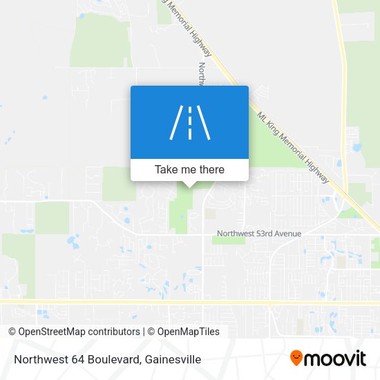 Northwest 64 Boulevard map