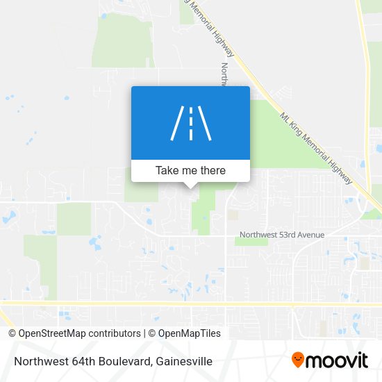 Mapa de Northwest 64th Boulevard