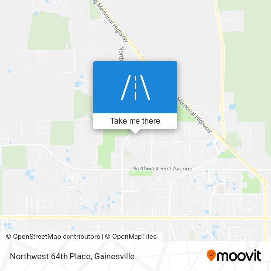 Northwest 64th Place map