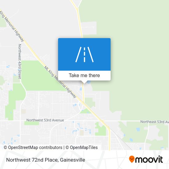Northwest 72nd Place map