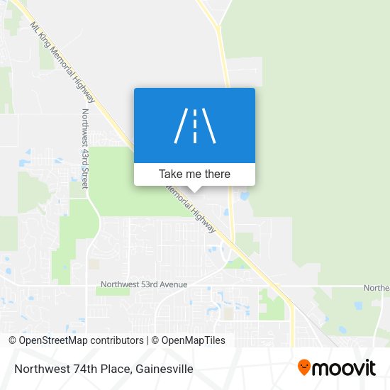 Mapa de Northwest 74th Place