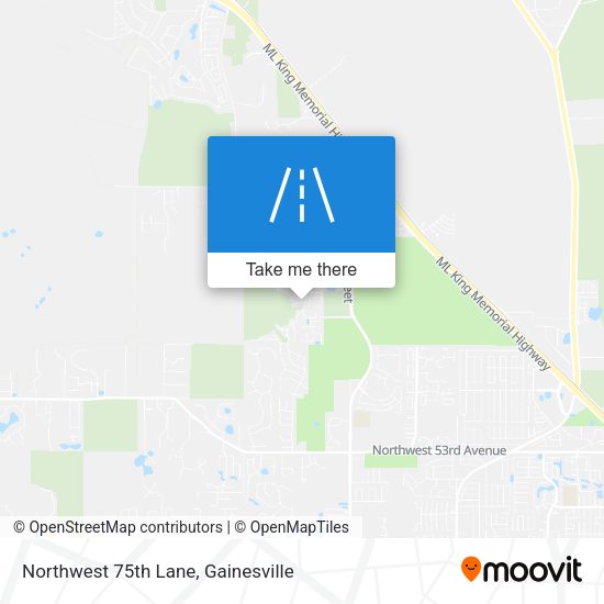 Mapa de Northwest 75th Lane