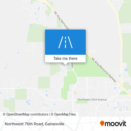 Northwest 76th Road map