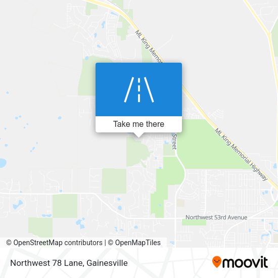 Northwest 78 Lane map
