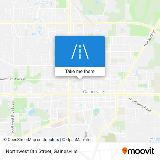 Northwest 8th Street map