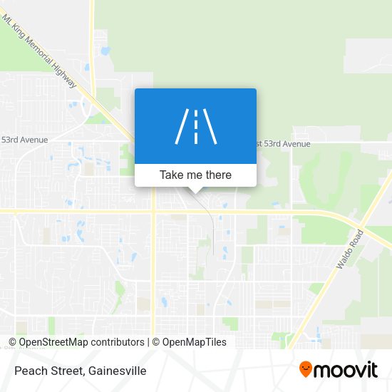 Peach Street map