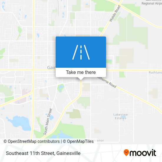 Southeast 11th Street map