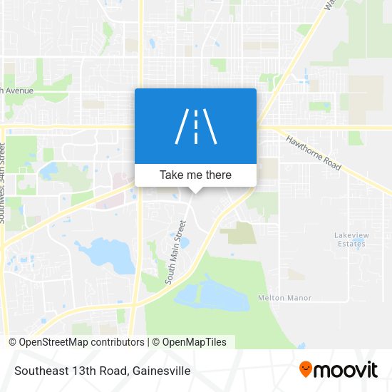 Southeast 13th Road map