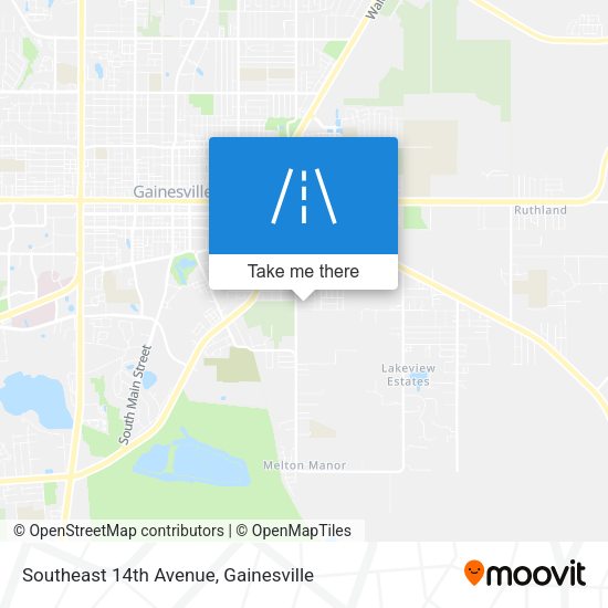 Southeast 14th Avenue map