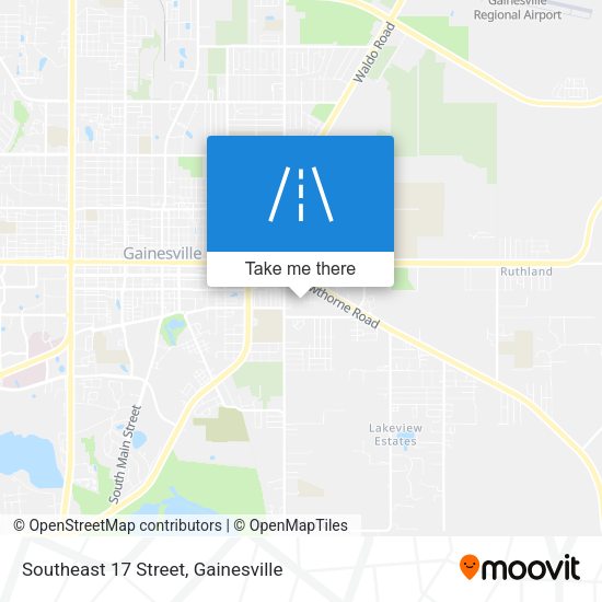 Southeast 17 Street map