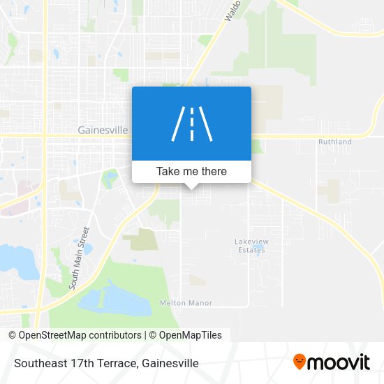 Southeast 17th Terrace map