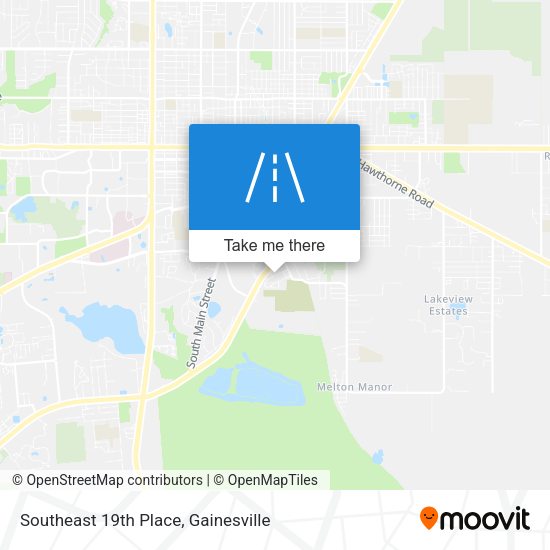 Southeast 19th Place map