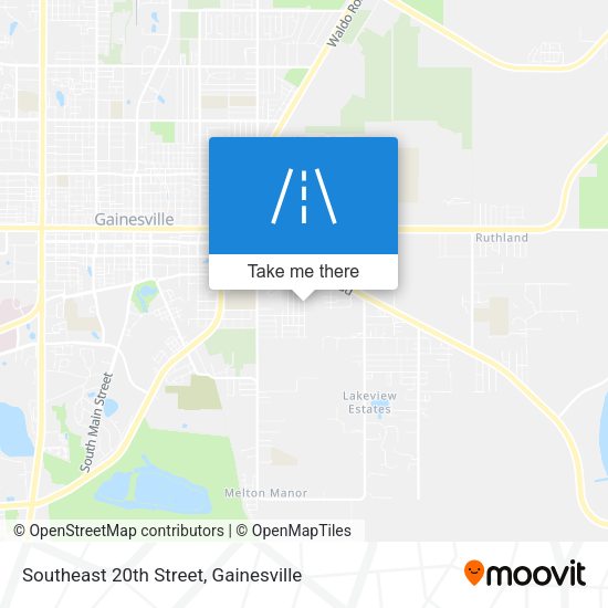 Southeast 20th Street map