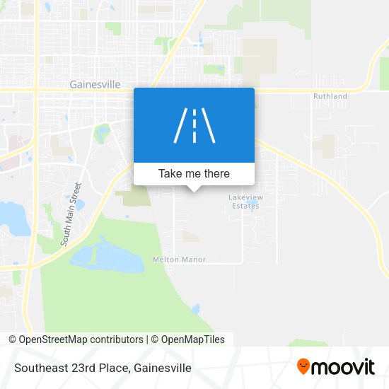 Southeast 23rd Place map