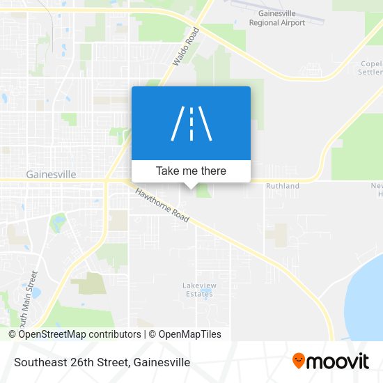 Southeast 26th Street map