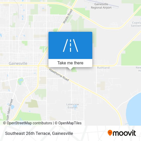Southeast 26th Terrace map