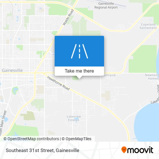 Southeast 31st Street map