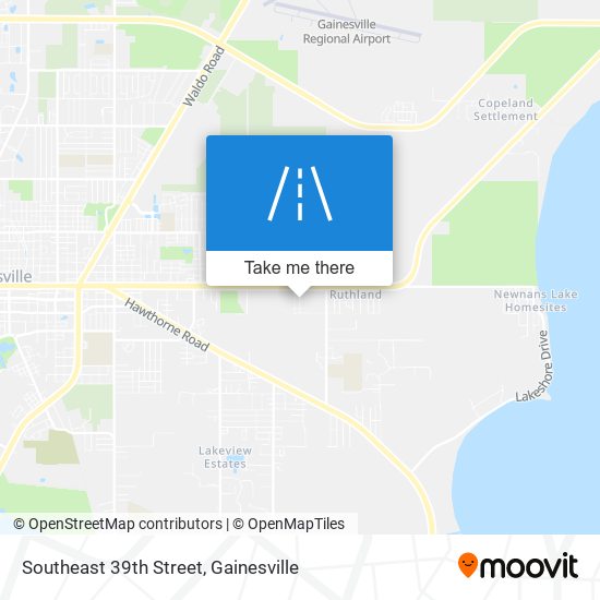 Southeast 39th Street map