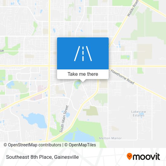 Southeast 8th Place map