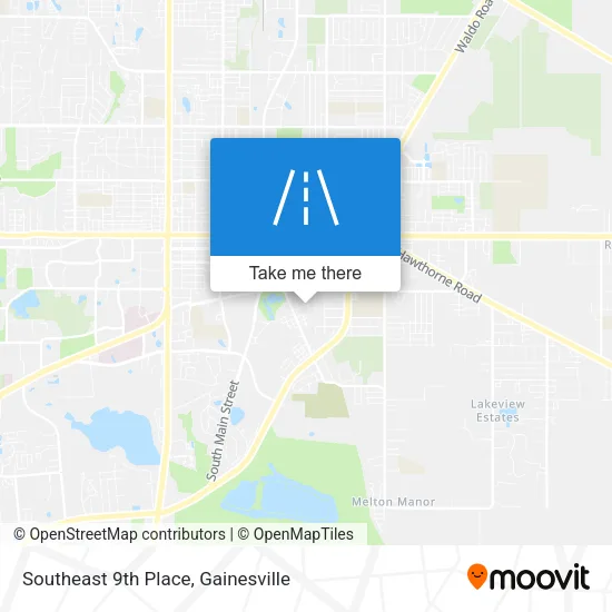 Southeast 9th Place map