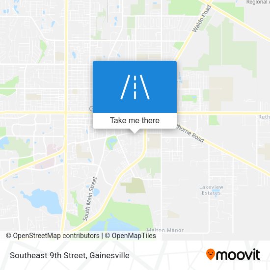 Southeast 9th Street map