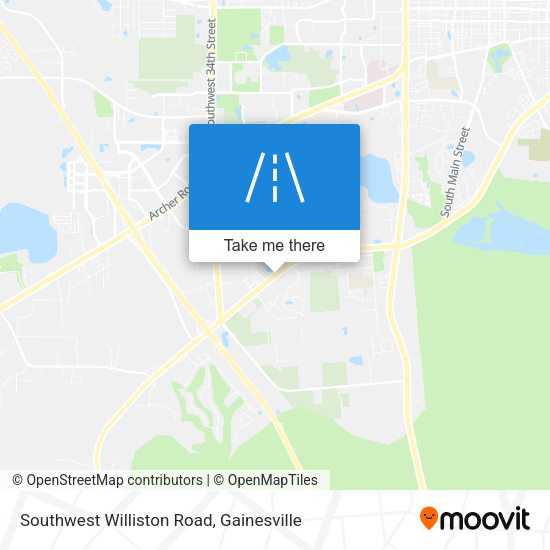 Southwest Williston Road map
