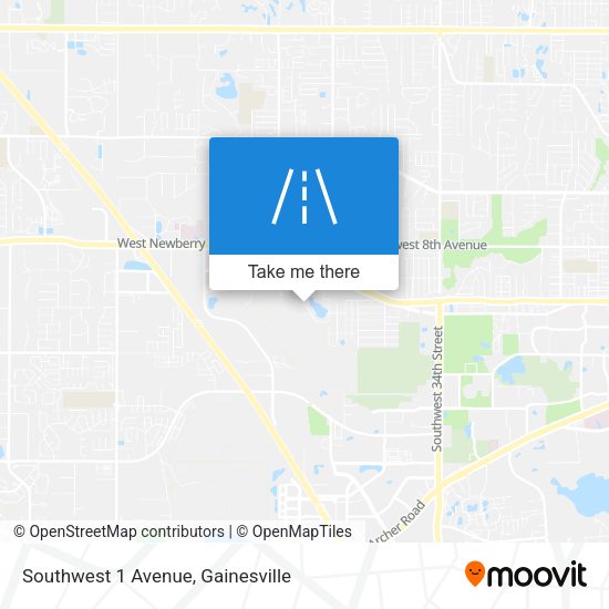 Southwest 1 Avenue map