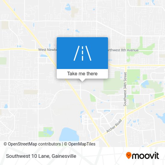 Southwest 10 Lane map