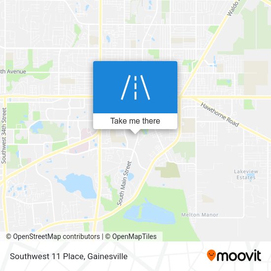 Southwest 11 Place map