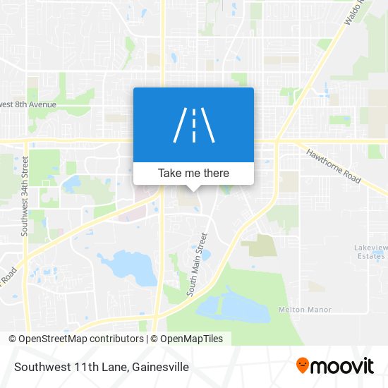 Southwest 11th Lane map