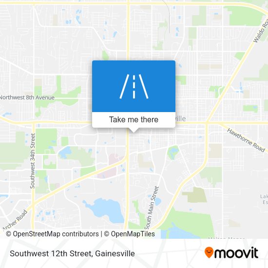 Southwest 12th Street map