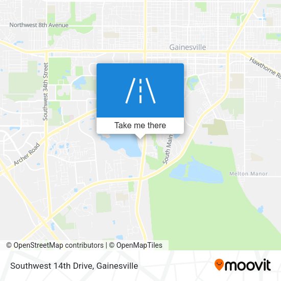 Southwest 14th Drive map