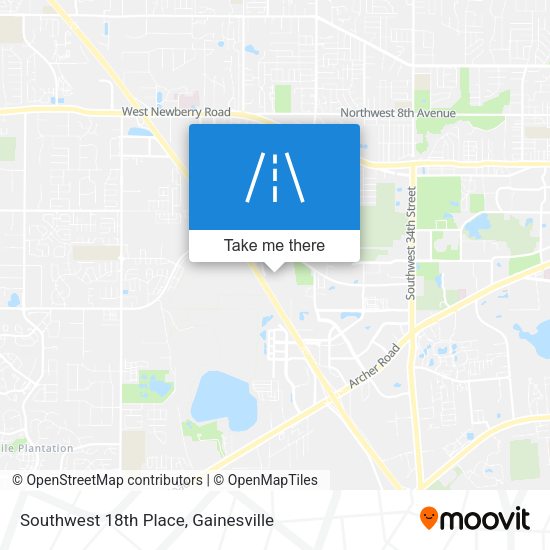 Mapa de Southwest 18th Place