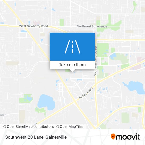 Southwest 20 Lane map