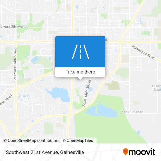 Southwest 21st Avenue map