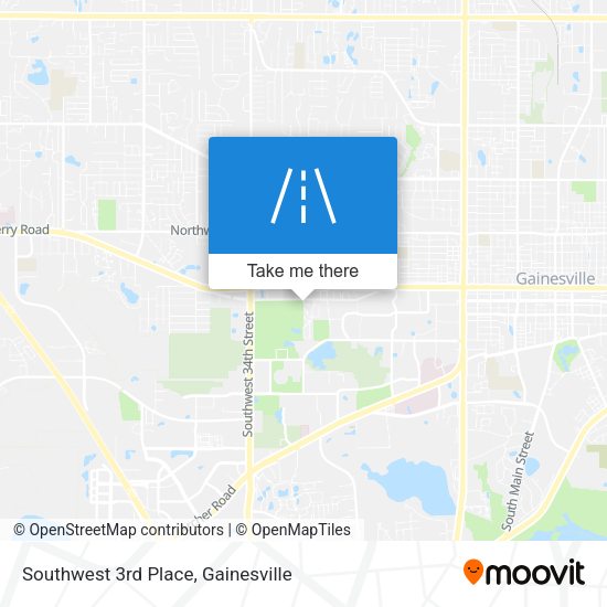 Southwest 3rd Place map