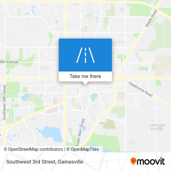 Southwest 3rd Street map