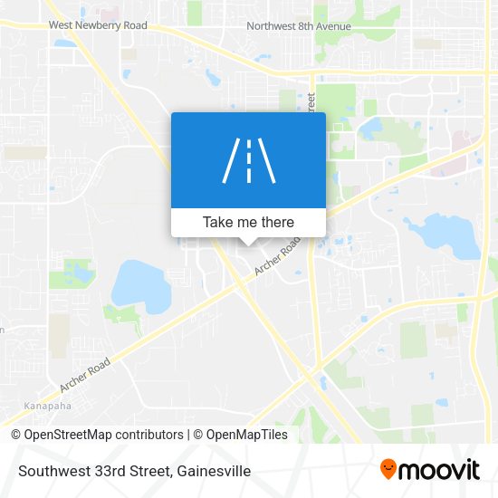 Mapa de Southwest 33rd Street