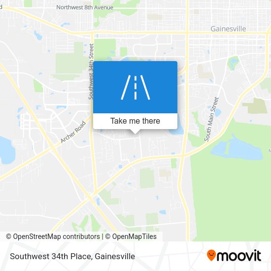 Southwest 34th Place map
