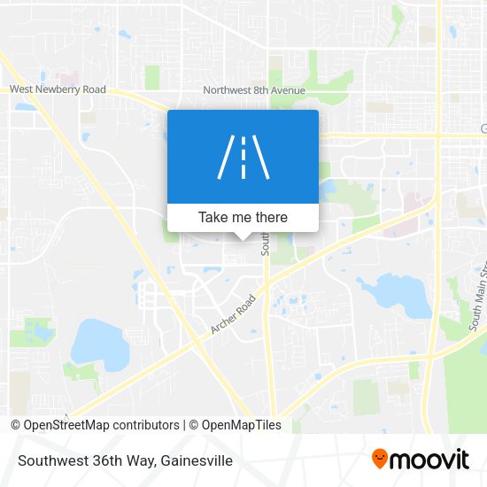 Southwest 36th Way map