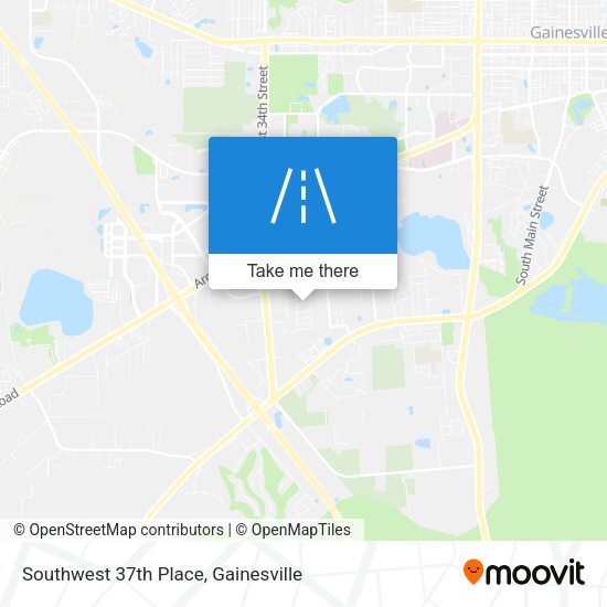 Southwest 37th Place map